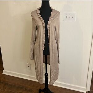 Chico's Long Duster Cardigan
Nude beige tan